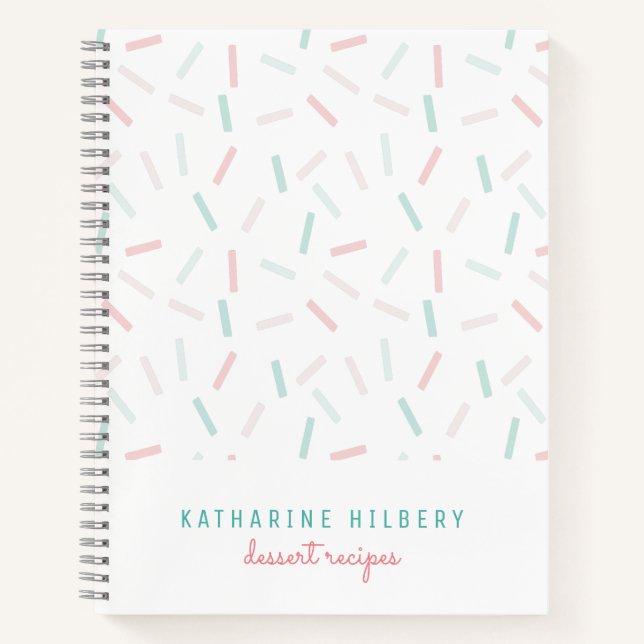 Cuaderno Colores pasteles Sprinkles White (Anverso)