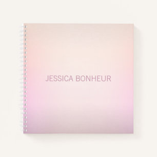 Cuaderno Colores suaves desvaneciendo Ombre