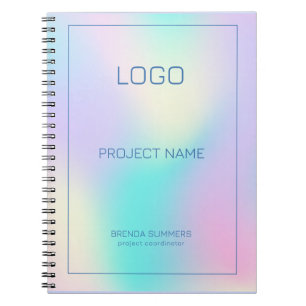 Cuaderno Colores suaves fondo holográfico 2