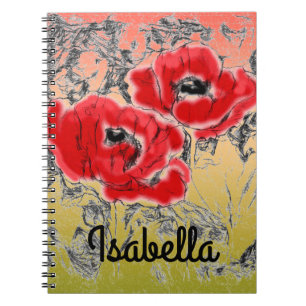Cuaderno Colores suaves y suaves degradados de color gris p