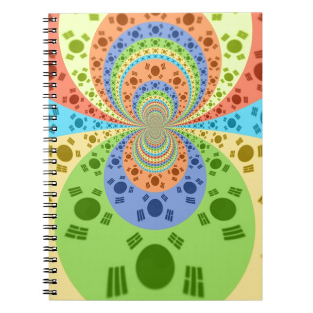 Cuaderno Colores tradicionales africanos rojos dorados (Frente)