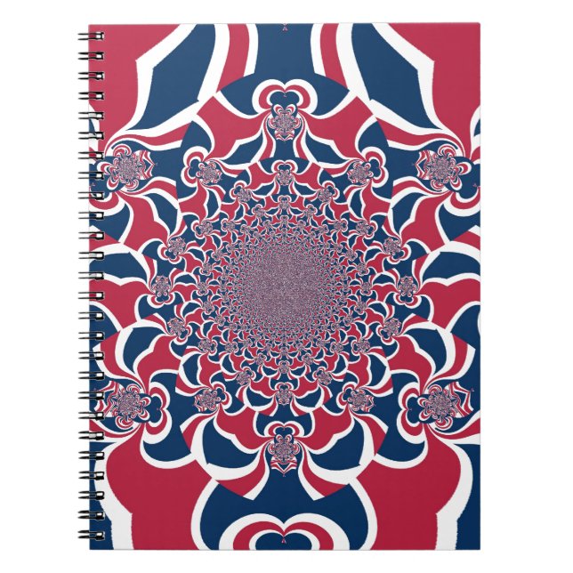 Cuaderno Colores unidos: Colorido patrón global (Frente)