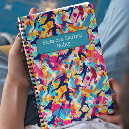 Cuaderno Colores Vívidos Variados Deportes Regreso a la Esc