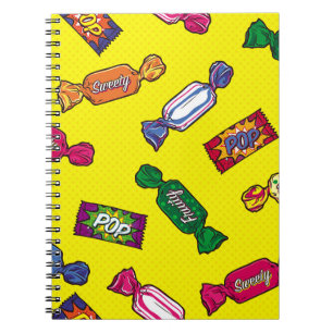 Cuaderno Colorful Candy Seamless Patternart,pop,candy,patte