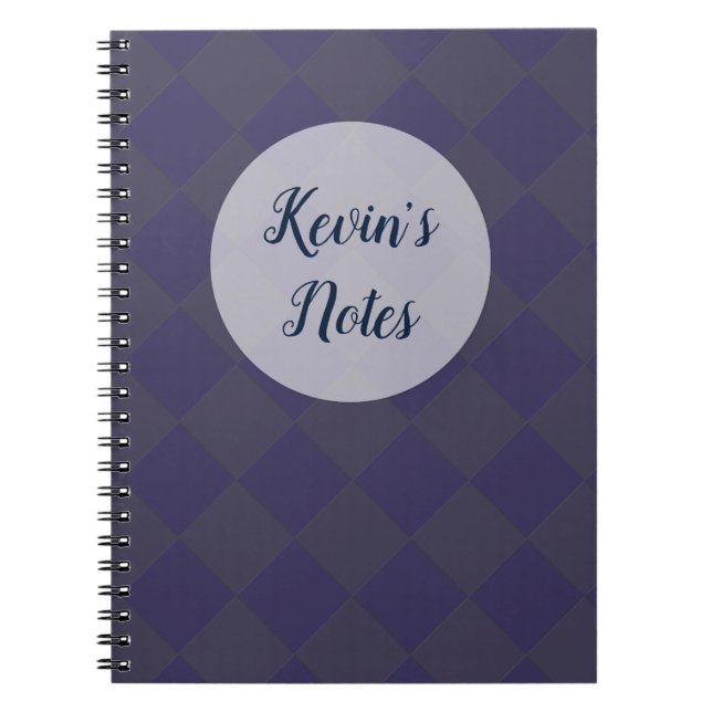 Cuaderno Colorful Checkers - Hues of Blues (Frente)