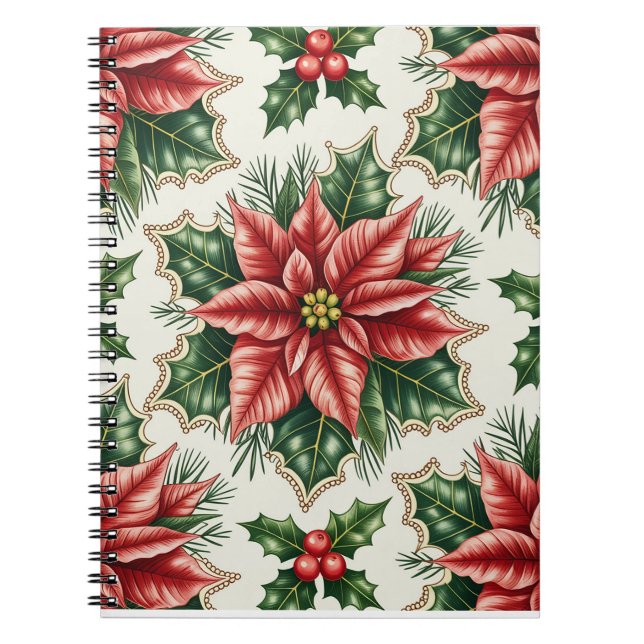 Cuaderno Colorful Christmas Notebook – Festive Winter Desig (Frente)
