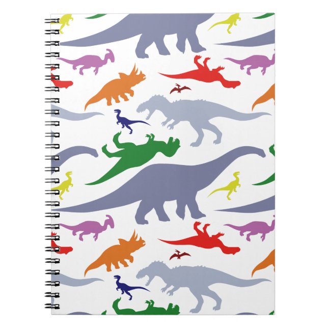Cuaderno Colorful Dinosaur Pattern (Light) (Frente)