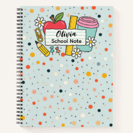 Cuaderno Colorful Dot Back to School Supplies 