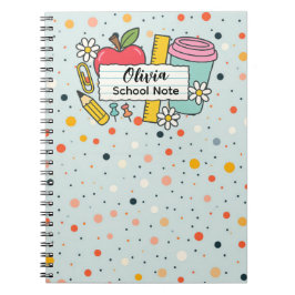 Cuaderno Colorful Dot Back to School Supplies 