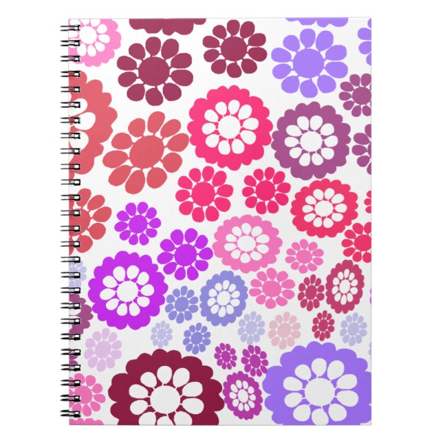 Cuaderno Colorful Floral Spiral Photo Notebook (Frente)
