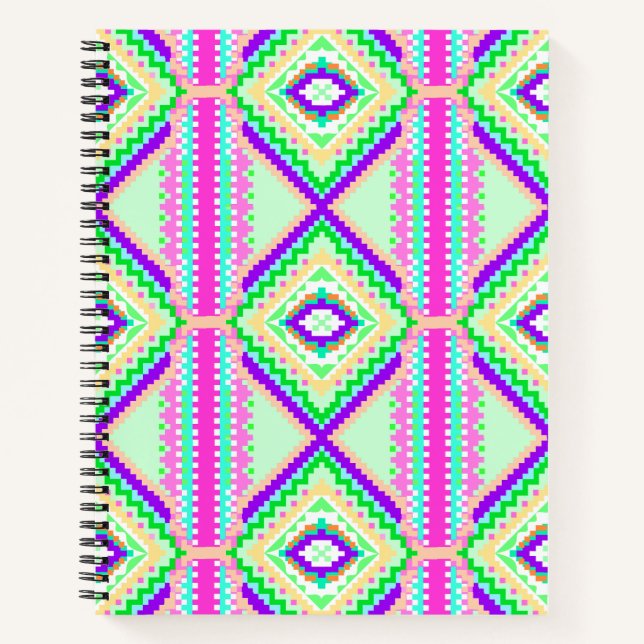 Cuaderno Colorful Geometric Boho Pattern (Anverso)