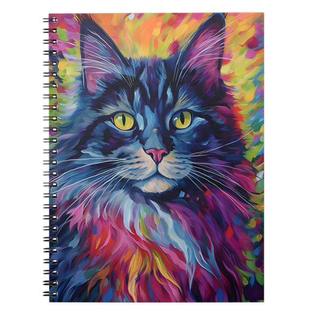 Cuaderno Colorful Maine Coon (Frente)