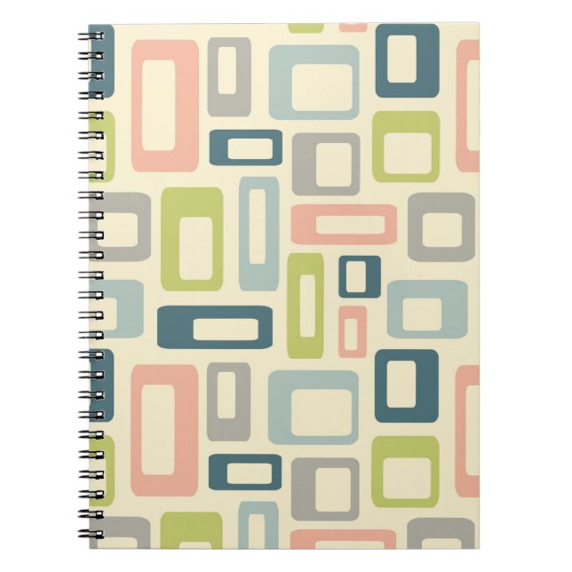 Cuaderno Colorful Mid Century style shapes (Frente)