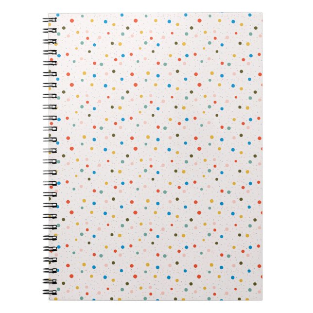 Cuaderno Colorful Painted Dots  (Frente)