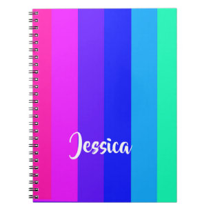 Cuaderno Colorful rainbow lines