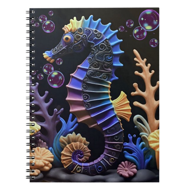 Cuaderno  Colorful Seahorse (Frente)