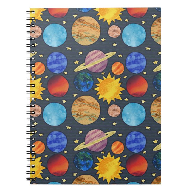 Cuaderno Colorful Solar System (Frente)