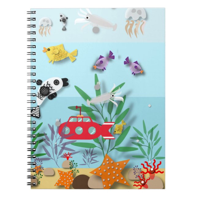 Cuaderno Colorida escena submarina (Frente)