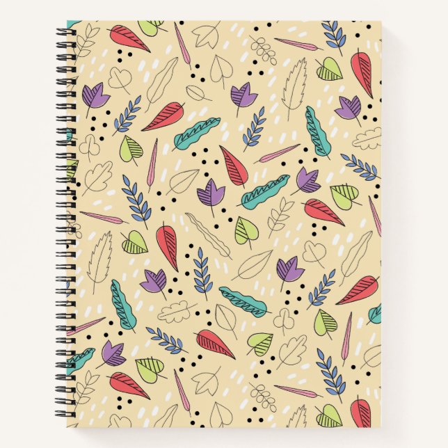 Cuaderno Colorida hoja de otoño Medley (Anverso)