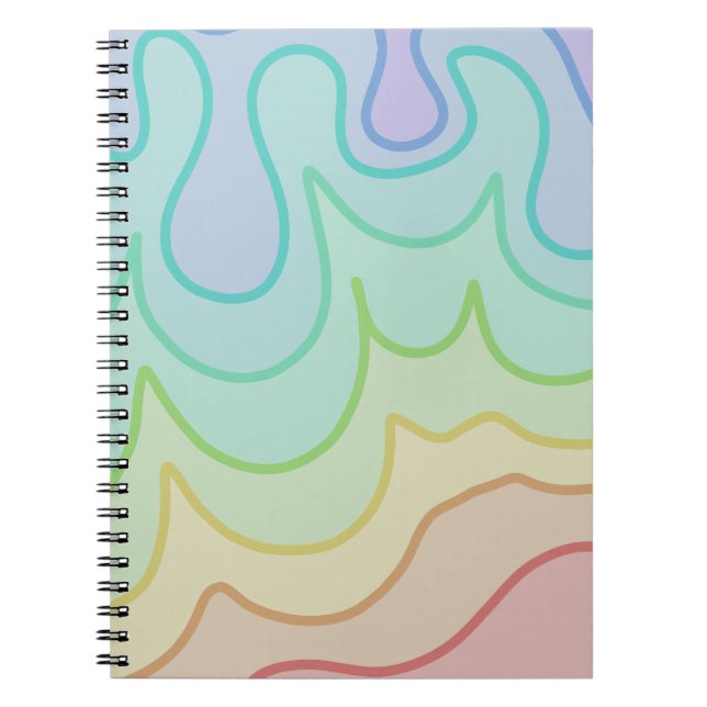 Cuaderno Colorida lucha del orgullo arcoiris (Frente)