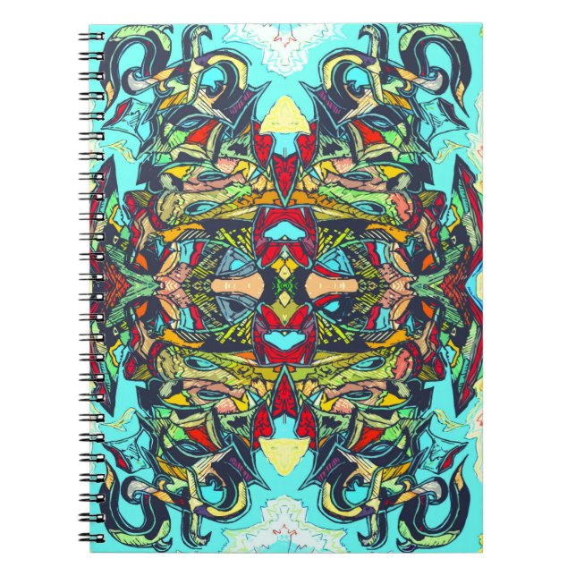 Cuaderno Colorida obra de graffiti (Frente)