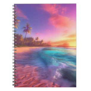 Cuaderno Colorida playa de ensueño