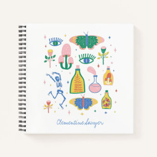 Cuaderno Colorida poción mágica de brujería personalizada