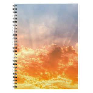 Cuaderno Colorida puesta de sol: ardiente crepúsculo.