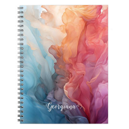 Cuaderno Colorida puesta de sol personalizada en tinta de a