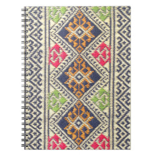 Cuaderno Colorida superficie de alfombra estilo Tailandia c