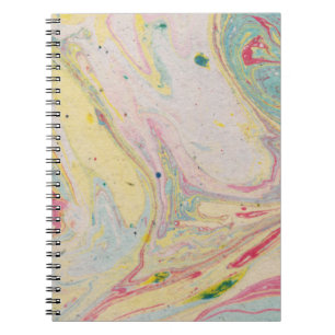 Cuaderno Colorida textura de granito de mármol