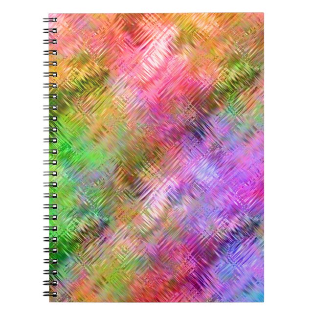 Cuaderno Colorida textura de vidrio opal (Frente)