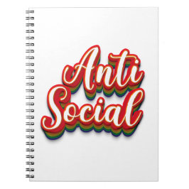 Cuaderno Coloridamente anti-social