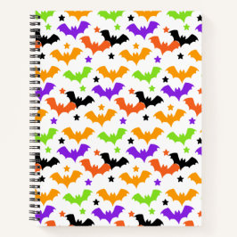 Cuaderno Coloridas Bats de Halloween
