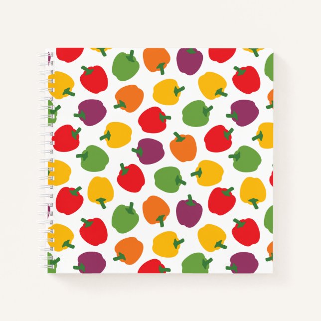 Cuaderno Coloridas Bell Peppers (Anverso)