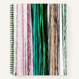 Cuaderno Coloridas franjas abstractas #123