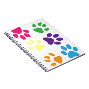 Cuaderno Coloridas garras de perro