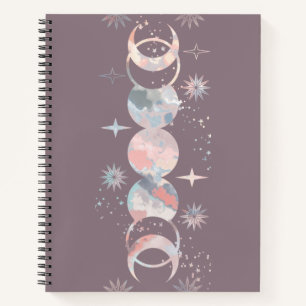 Cuaderno Coloridas lunas acuáticas