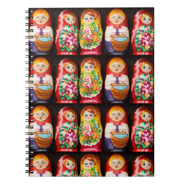 Cuaderno Coloridas muñecas Matryoshka (Frente)