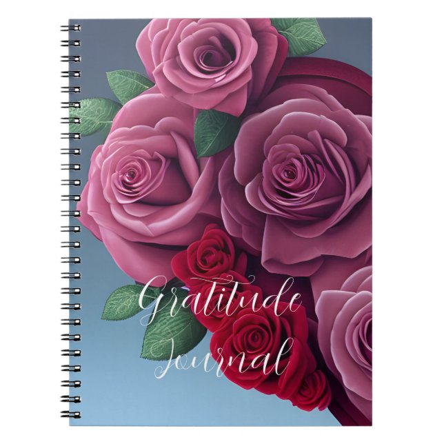 Cuaderno Coloridas Rosas florales Heart Journal (Frente)
