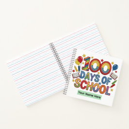 Cuaderno Colorido 100 Días de Escuela