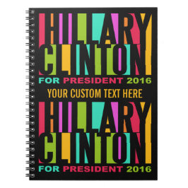 Cuaderno colorido 2016 de Hillary Clinton