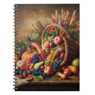 Cuaderno Colorido/Acción de Gracias/Cornucopia/Caída
