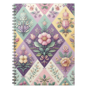 Cuaderno Colorido argyle pastel Pascua/Primavera
