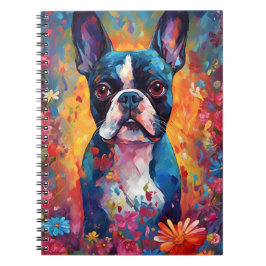 Cuaderno Colorido Boston Terrier