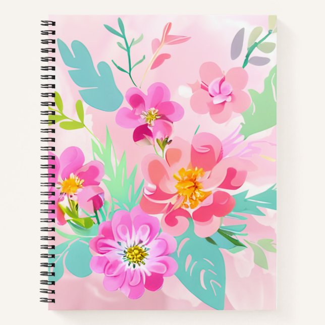 Cuaderno Colorido Bouquet floral (Anverso)
