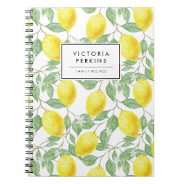 Cuaderno Colorido Citrus limón brillante Moda amarillo vera