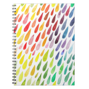 Cuaderno Colorido conjunto de salpicaduras de acuarela