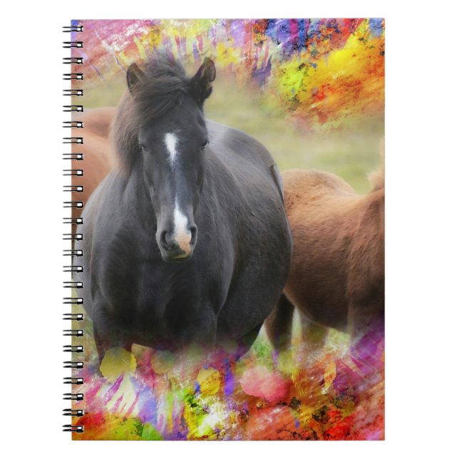 Cuaderno Colorido de caballos (Frente)