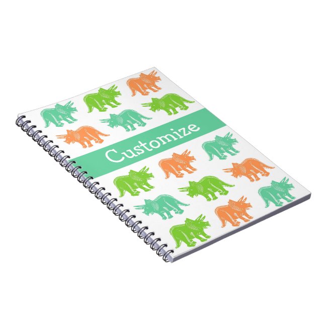 Cuaderno colorido del personalizable de la (Lado Derecho)